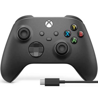 Control Inalámbrico Xbox Series X|S Negro + Cable USB-C
