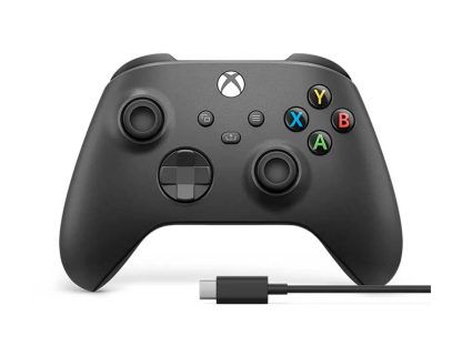 Control Inalámbrico Xbox Series X|S Negro + Cable USB-C