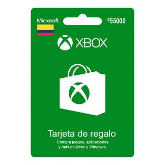 Pin Virtual Xbox Tarjeta De Regalo $55.000 Colombia