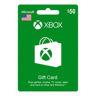 Tarjeta Xbox $50 Dólares Para Cuenta USA