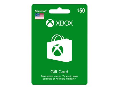 Tarjeta Xbox $50 Dólares Para Cuenta USA