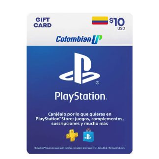 Tarjeta PlayStation Network PSN $10 Dólares Para Cuenta Colombiana