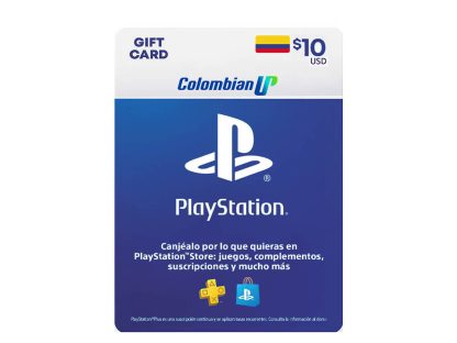 Tarjeta PlayStation Network PSN $10 Dólares Para Cuenta Colombiana
