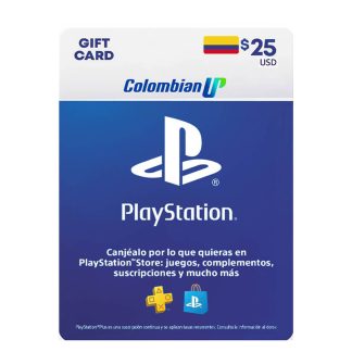 Tarjeta PlayStation Network PSN $25 Dólares Para Cuenta Colombiana