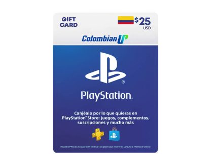 Tarjeta PlayStation Network PSN $25 Dólares Para Cuenta Colombiana