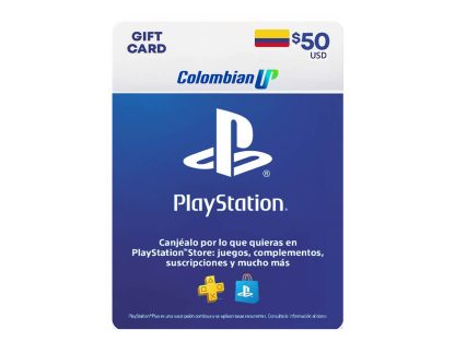 Tarjeta PlayStation Network PSN $50 Dólares Para Cuenta Colombiana