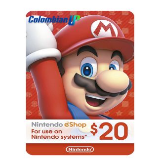 Tarjeta Nintendo E-Shop $20 Dólares Para Cuenta USA