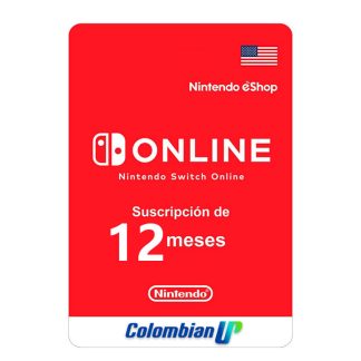 Suscripción Nintendo Switch Online - 12 Meses Región USA