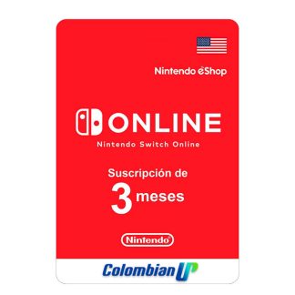 Suscripción Nintendo Switch Online - 3 Meses Región USA