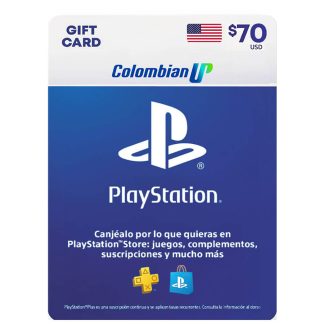 Tarjeta PlayStation Network PSN $70 Dólares Para Cuenta USA