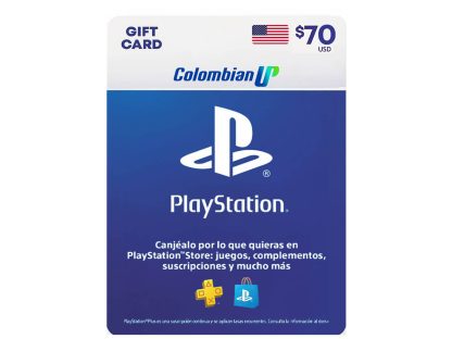 Tarjeta PlayStation Network PSN $70 Dólares Para Cuenta USA