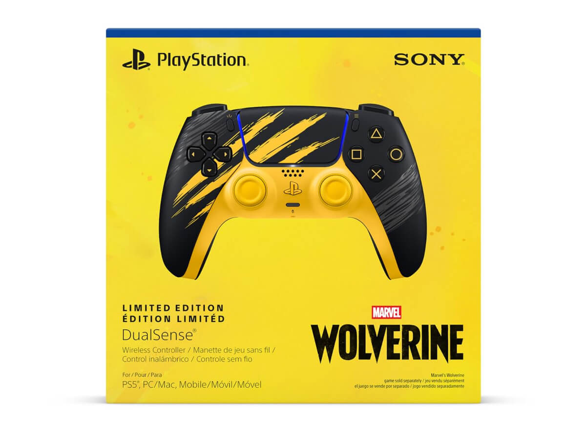 Mando inalámbrico DualSense Ps5 Edición Limitada Marvel’s Wolverine Battle Yellow - Image 2